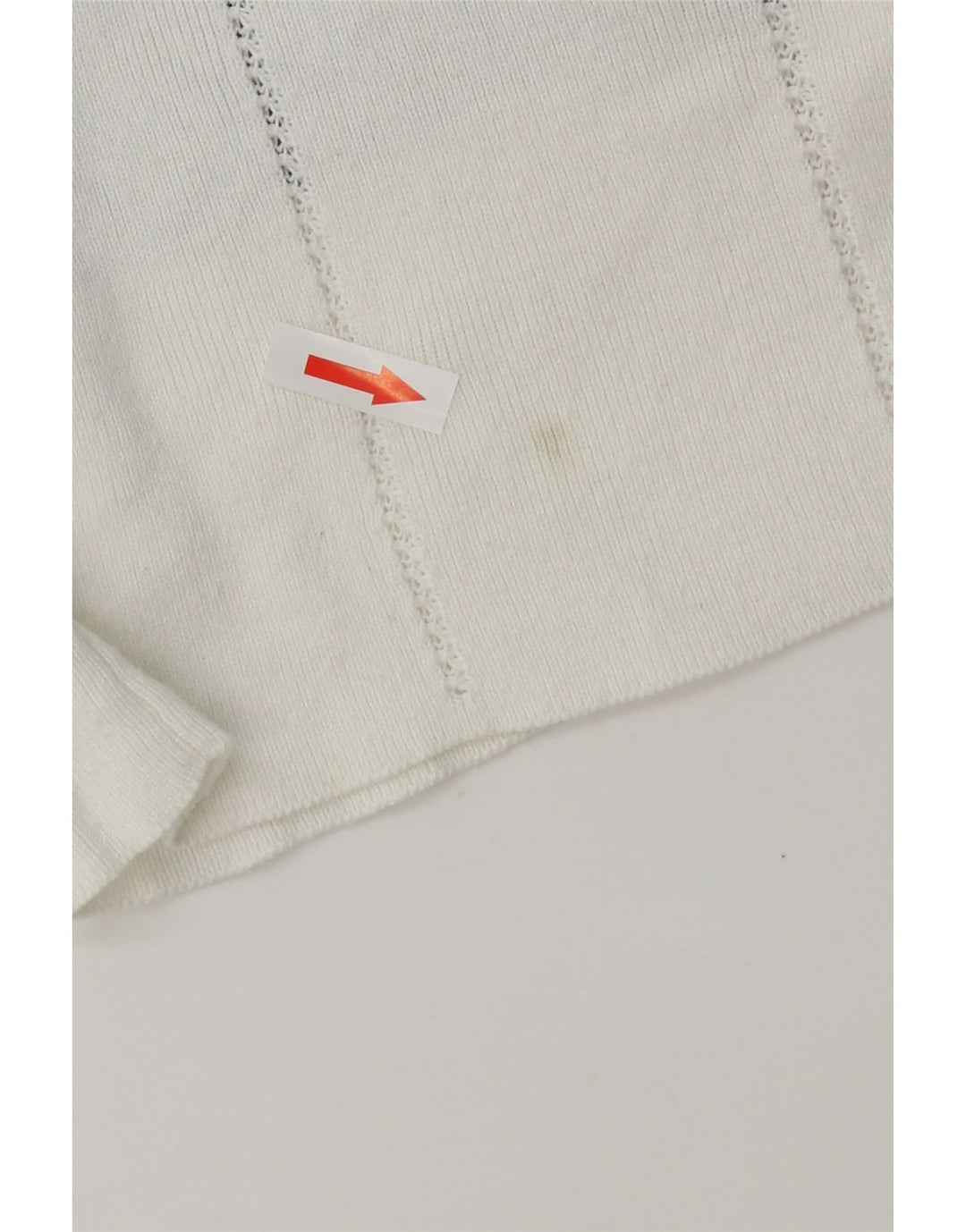 Top pentru femei Emporio Armani Crop Off Shoulder IT 42 Medium White Striped