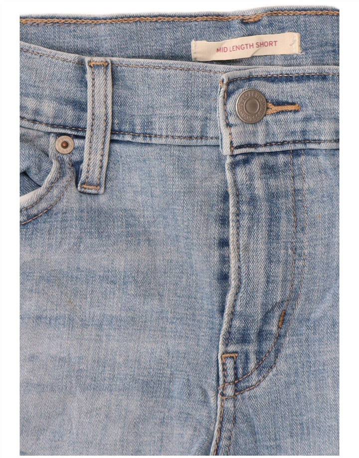 Pantaloni scurți din denim cu talie medie LEVI'S W26 Small Blue