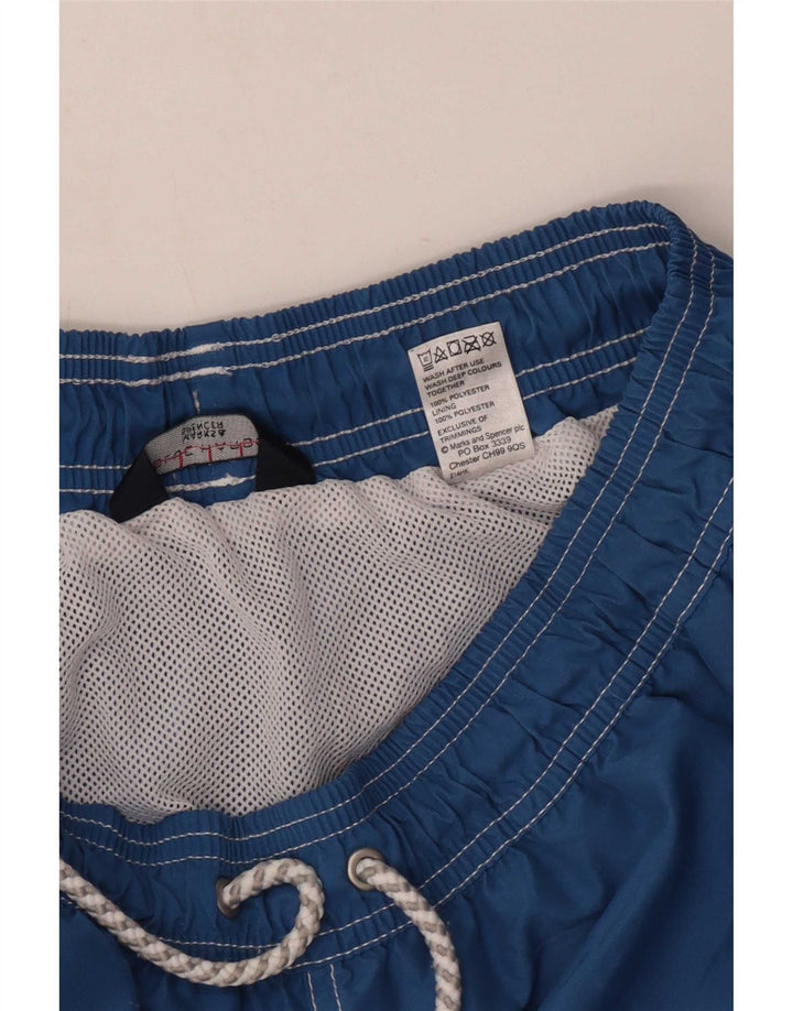 Pantaloni scurți de înot pentru bărbați Marks & Spencer, poliester albastru mediu