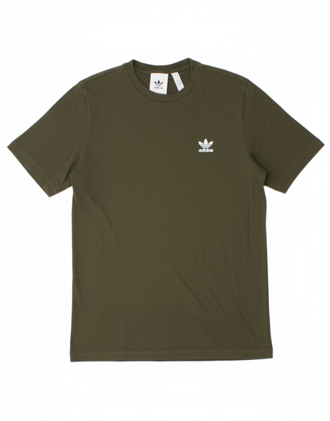 ADIDAS Mens T-Shirt Top Small Khaki Cotton