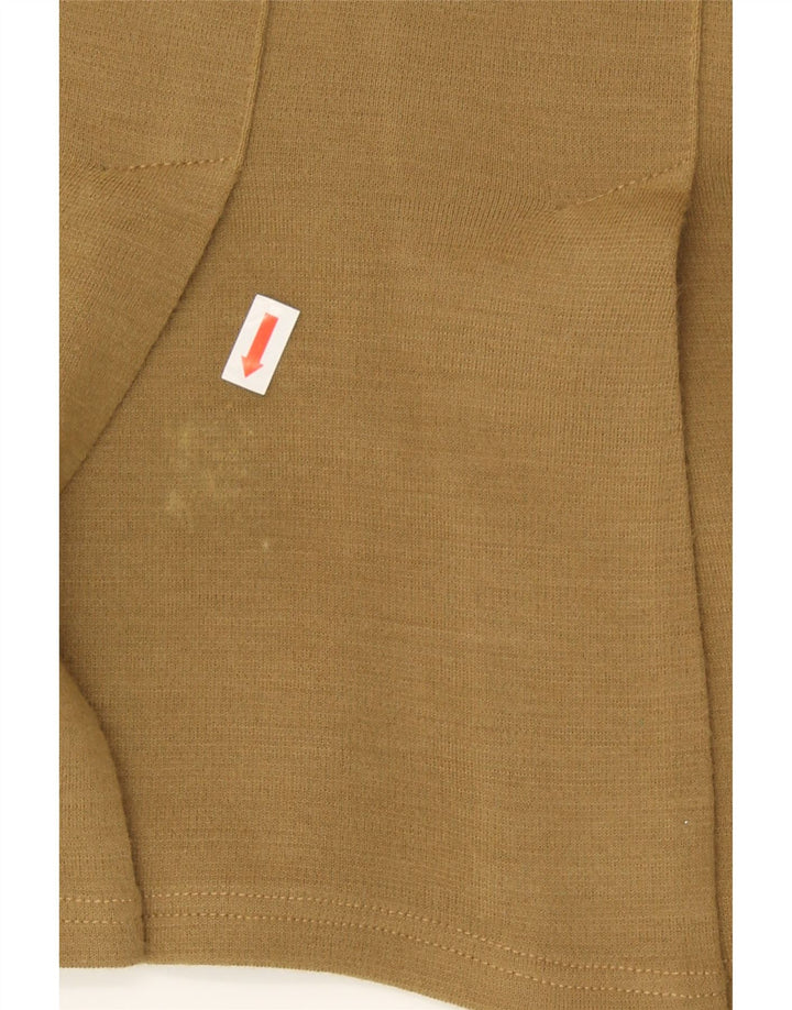 VINTAGE Womens Pleated Mini Skirt W26 Small  Brown Acrylic Vintage Vintage and Second-Hand Vintage from Messina Hembry 