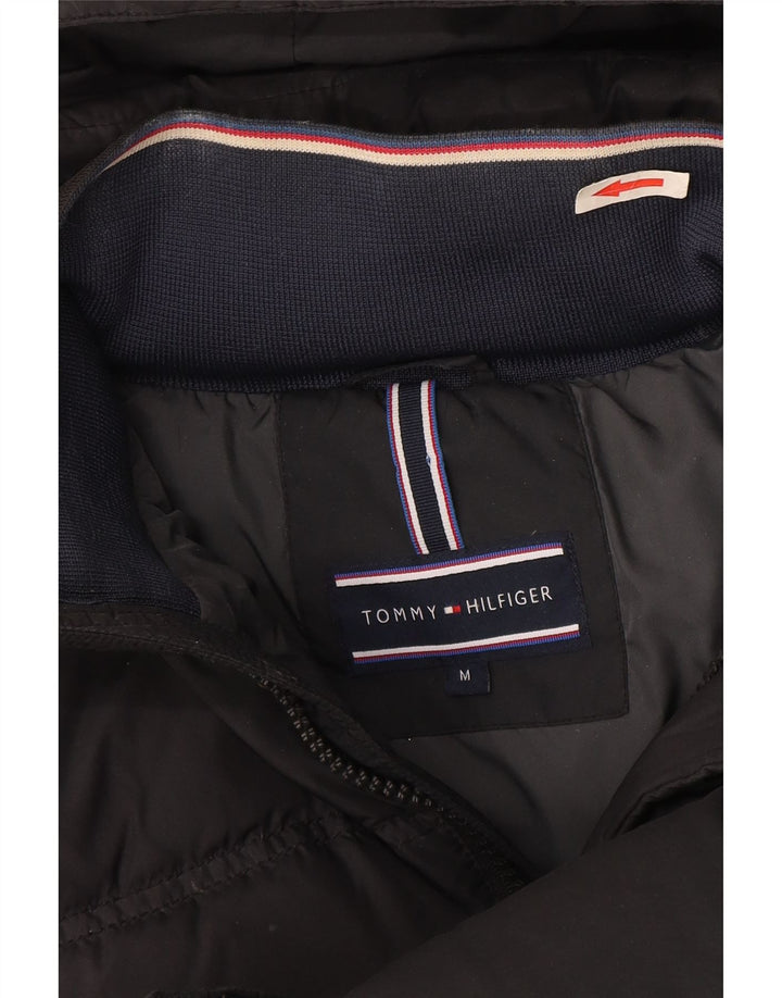 Jachetă căptușită cu glugă Tommy Hilfiger pentru bărbați UK 38, bumbac gri mediu