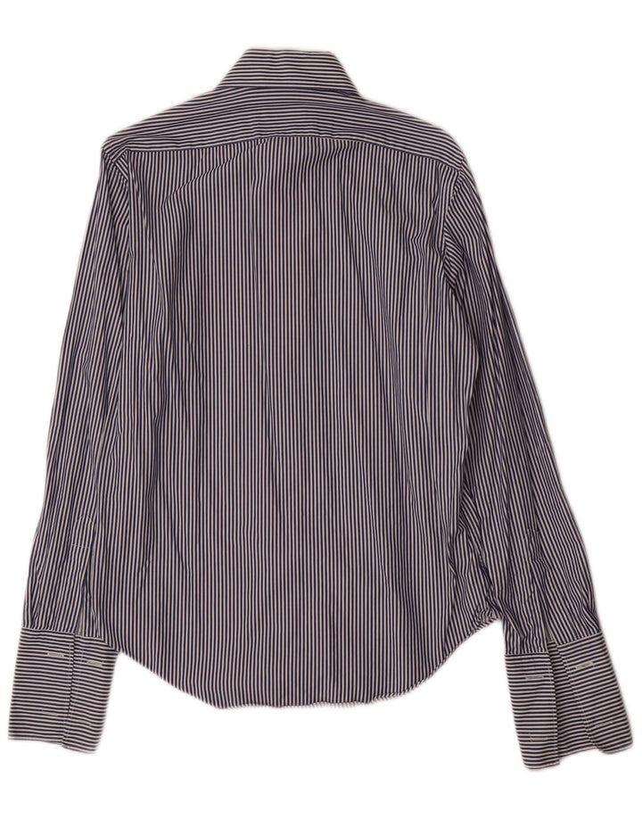 Cămașă formală pentru bărbați Massimo Dutti Mărimea 39 15 1/2 Mediu Bleumarin cu dungi
