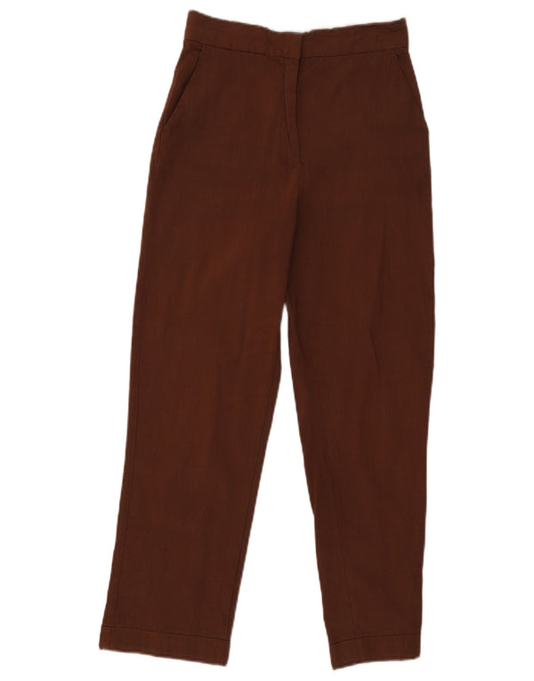 Pantaloni chino pentru femei cu talie înaltă Zara XS W24 L25 maro