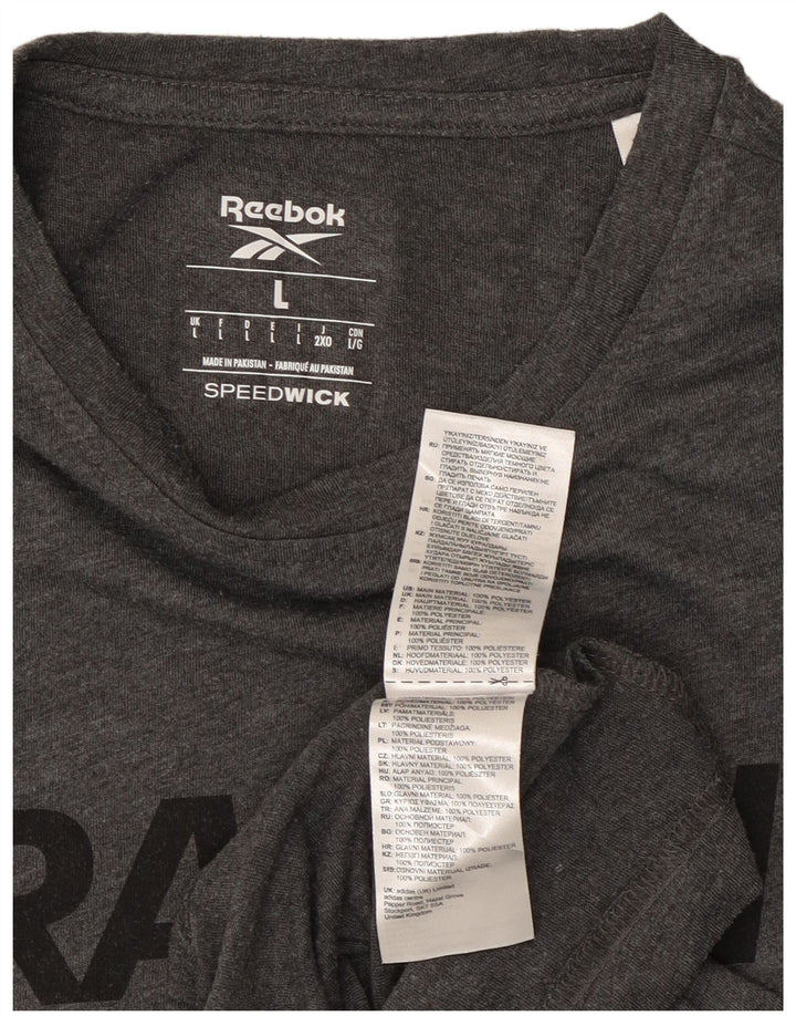 Tricou grafic Reebok pentru bărbați, cu croială obișnuită