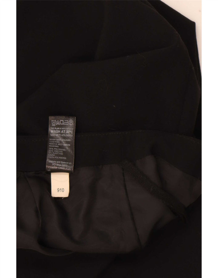Fusta creion pentru femei Marks & Spencer UK 16 Large W34 Poliester negru