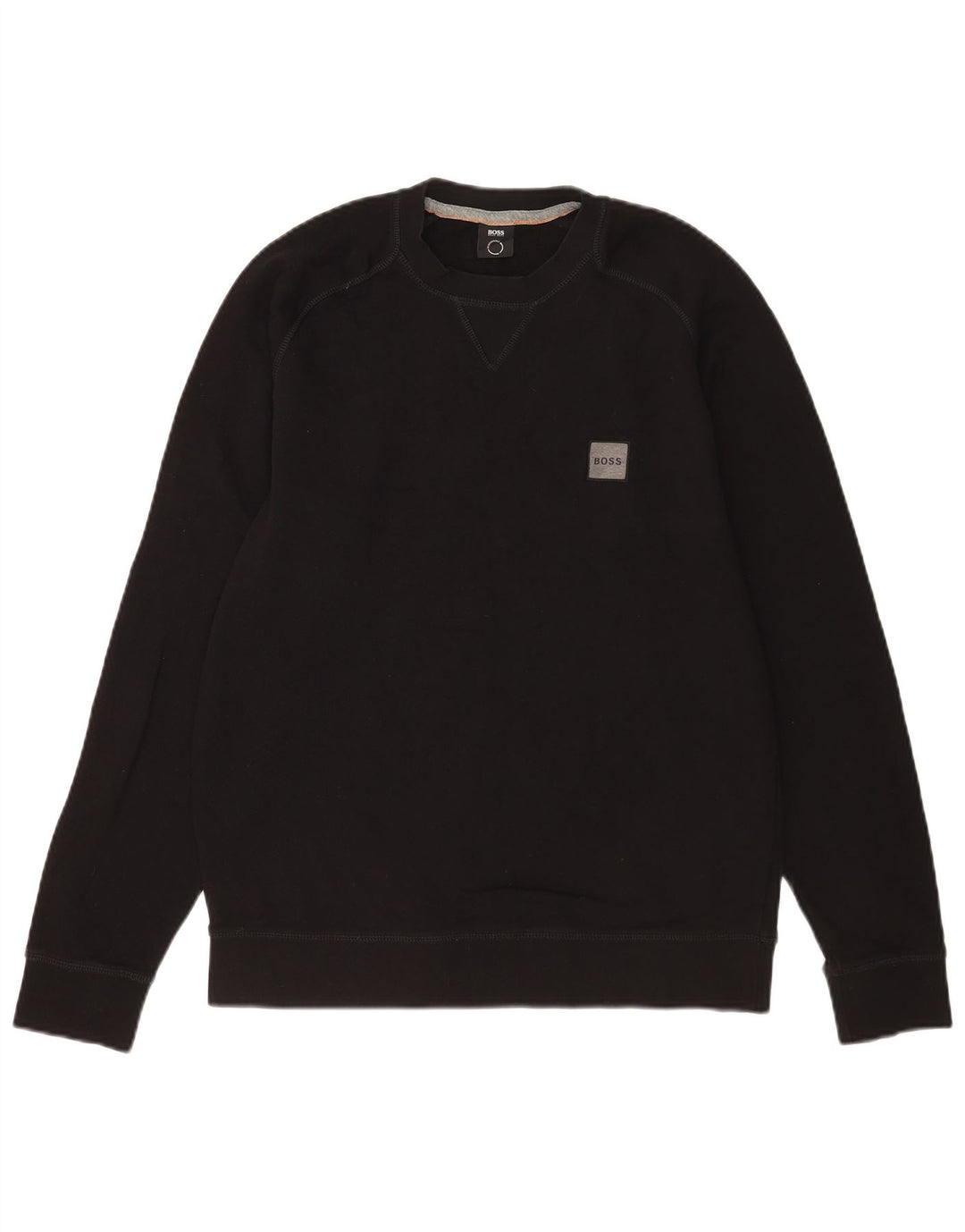 Pulover Hugo Boss pentru bărbați, bumbac mediu negru