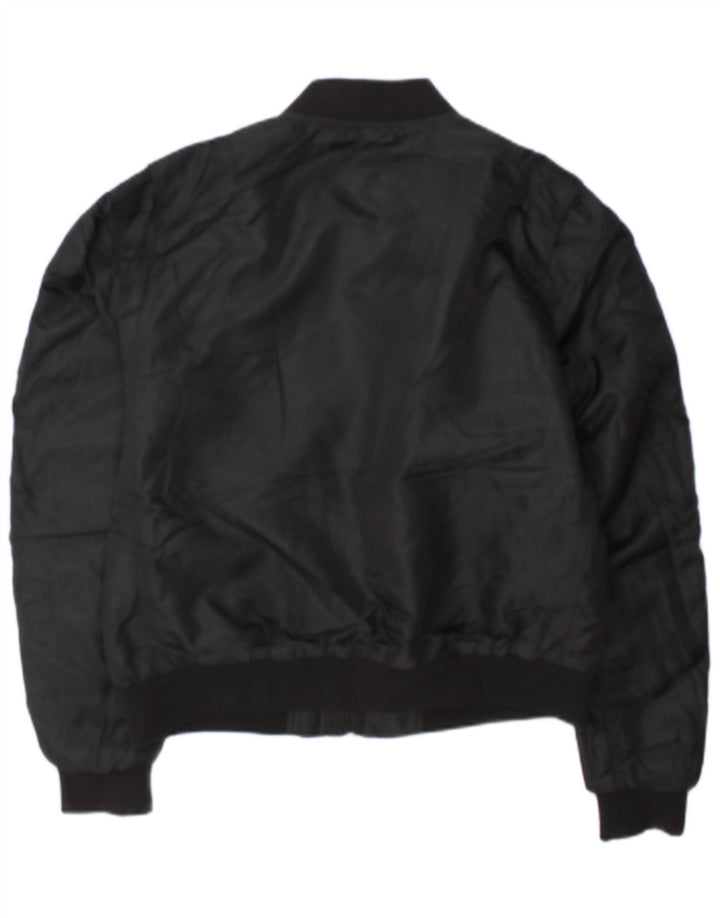 Jachetă Bomber Superdry pentru femei UK 12 Medium Black Poliester