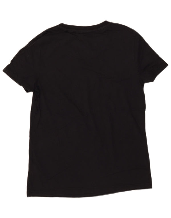 Tricou grafic Adidas pentru femei Top UK 12/14 Medium Black Bumbac