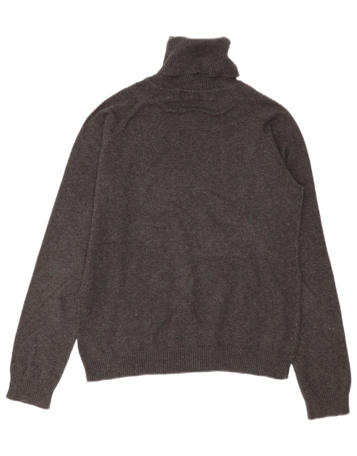 Pulover pentru femeie cu gât rulat Zara UK 14 mare, gri