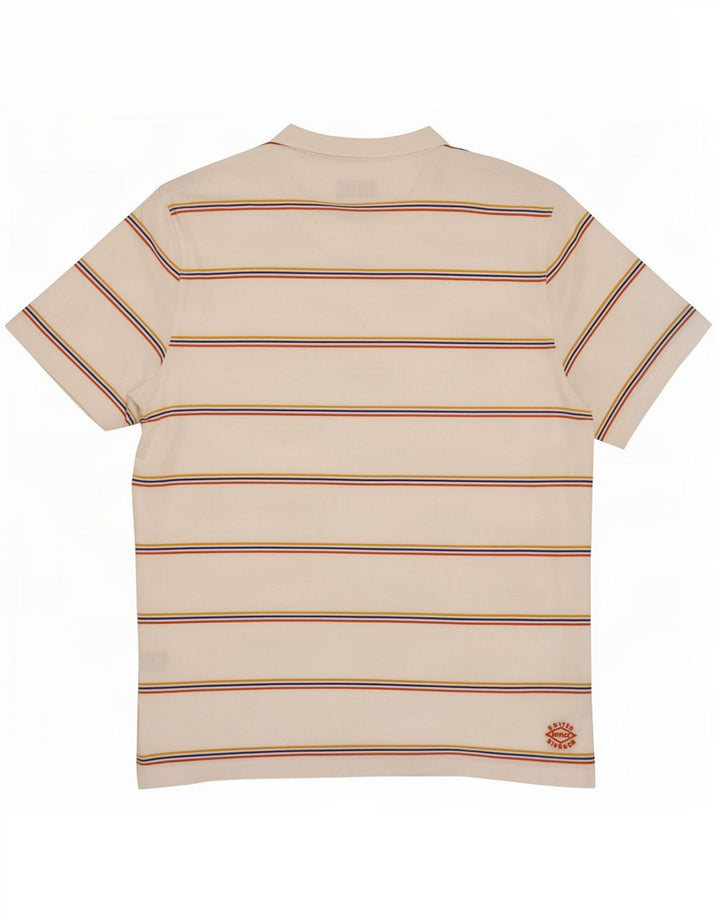 Tricou pentru bărbați Fat Face Top mare bumbac cu dungi albe