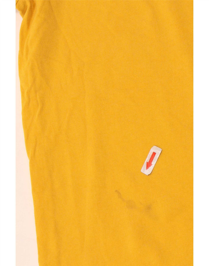 Tricou pentru bărbați Adidas Top Bumbac galben mediu