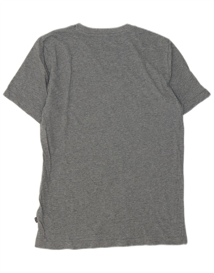 Tricou grafic PUMA pentru bărbați Top mic, gri, bumbac