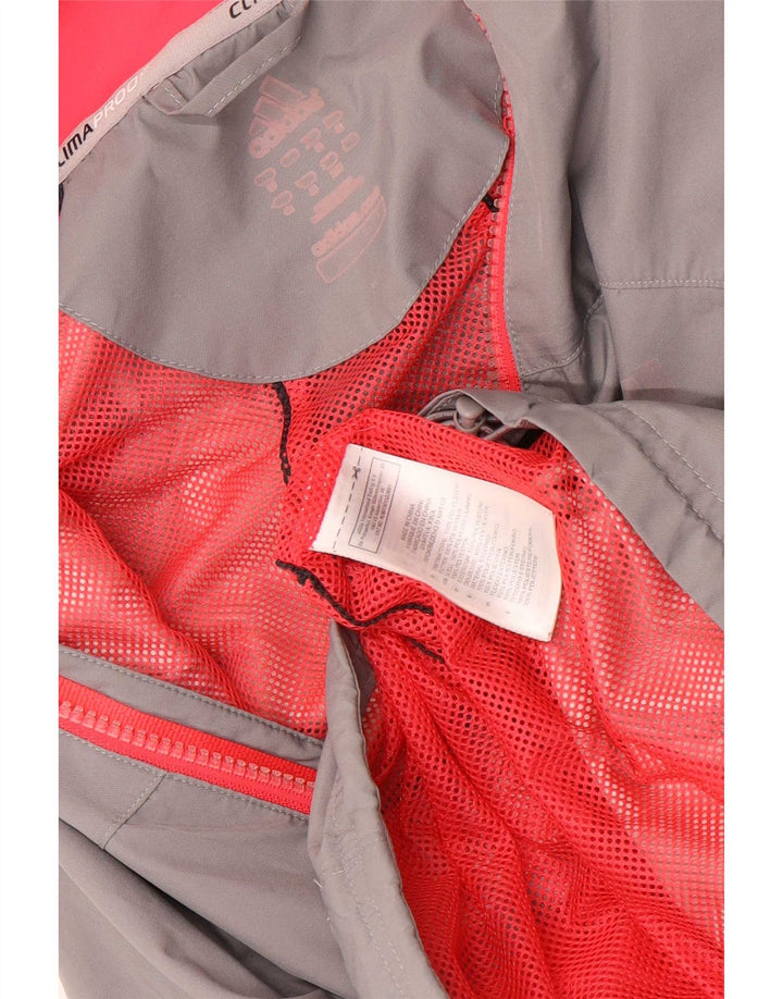 Jachetă de trening pentru femei Adidas UK 16, mare, gri, poliester color bloc