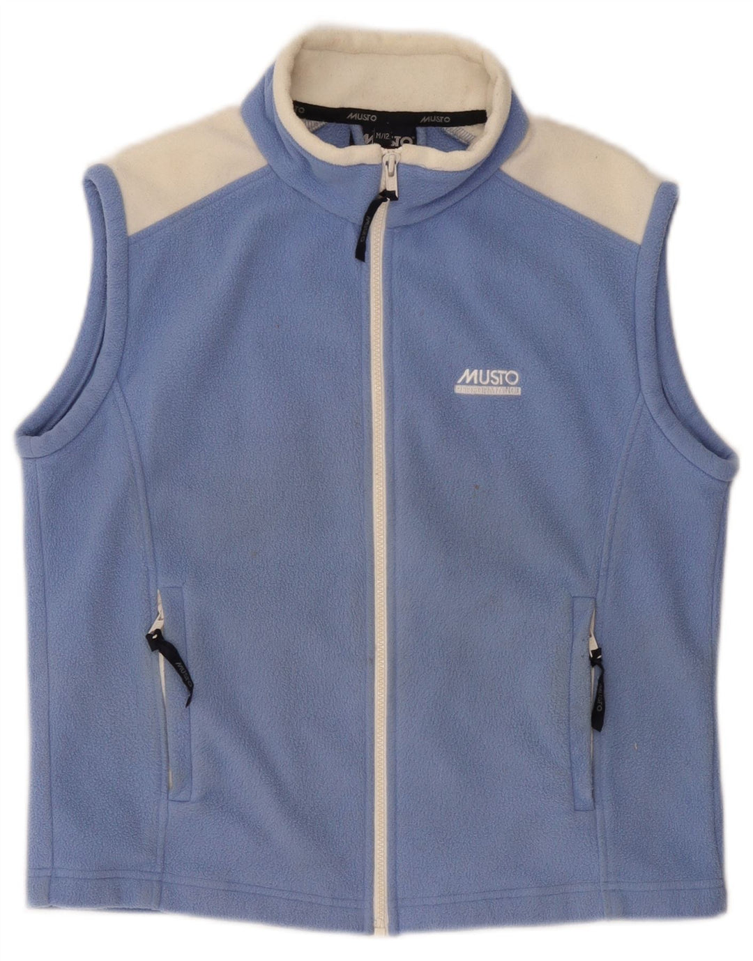 Musto pentru băieți fleece ghelot 11-12 ani, mediu albastru, poliester color bloc