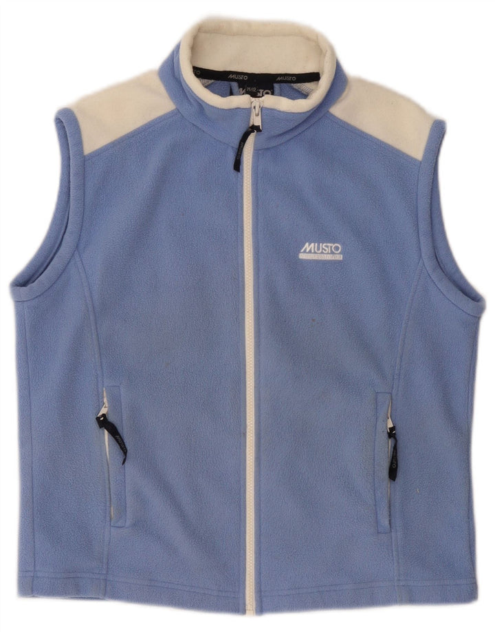 Musto pentru băieți fleece ghelot 11-12 ani, mediu albastru, poliester color bloc