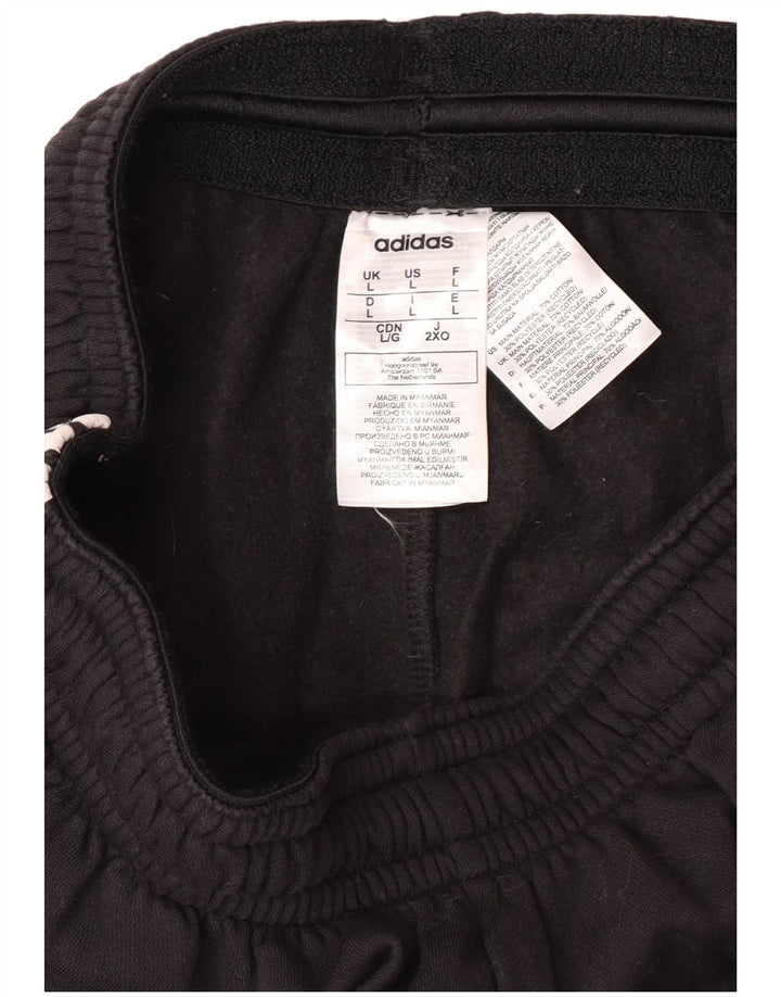 Pantaloni de trening ADIDAS pentru femei UK 14, mare, negru, bumbac