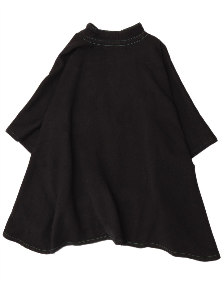 Rochie Poncho Vintage pentru Femei Marime Unia Neagra