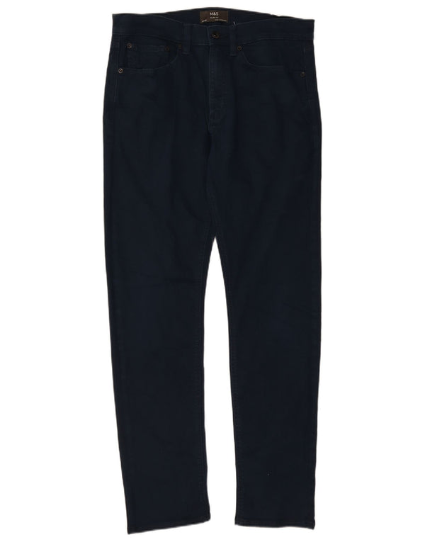 Marks & Spencer Mens Slim Jeans W32 L31 Blue Cotton