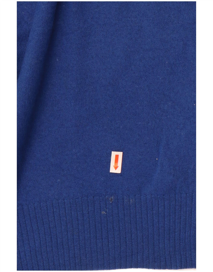 Pulover cu decolteu în V cu autograf pentru femei Marks & Spencer UK 16 Large Blue