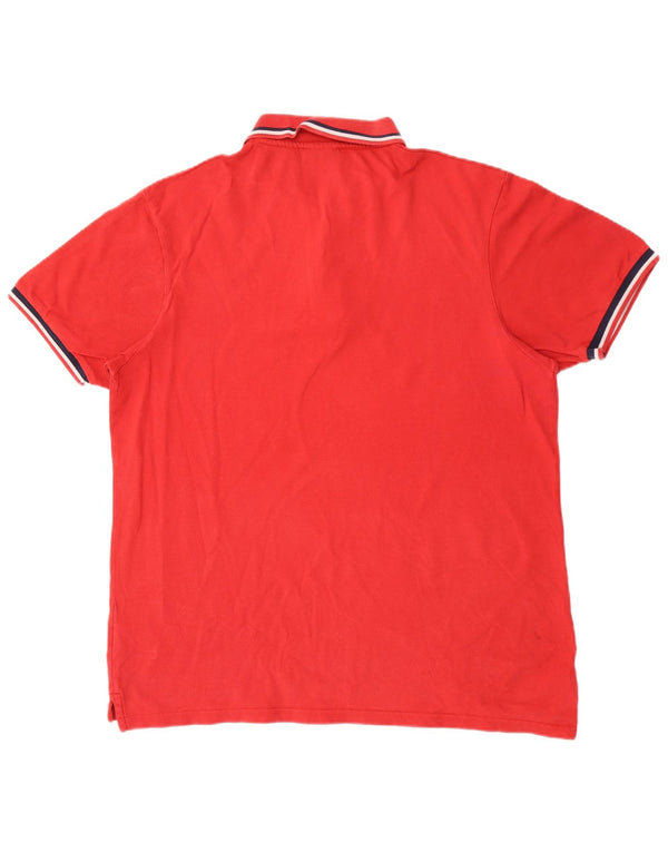 Tricou polo Fila pentru bărbați 2XL bumbac roșu