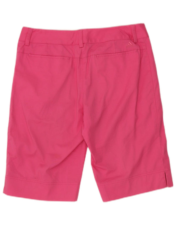 Pantaloni scurți chino Adidas pentru femei UK 10 Small W32 Pink Bumbac