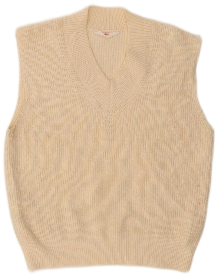 John Lewis Vestă pentru bărbați Tank Top Mic Bej Acrilic
