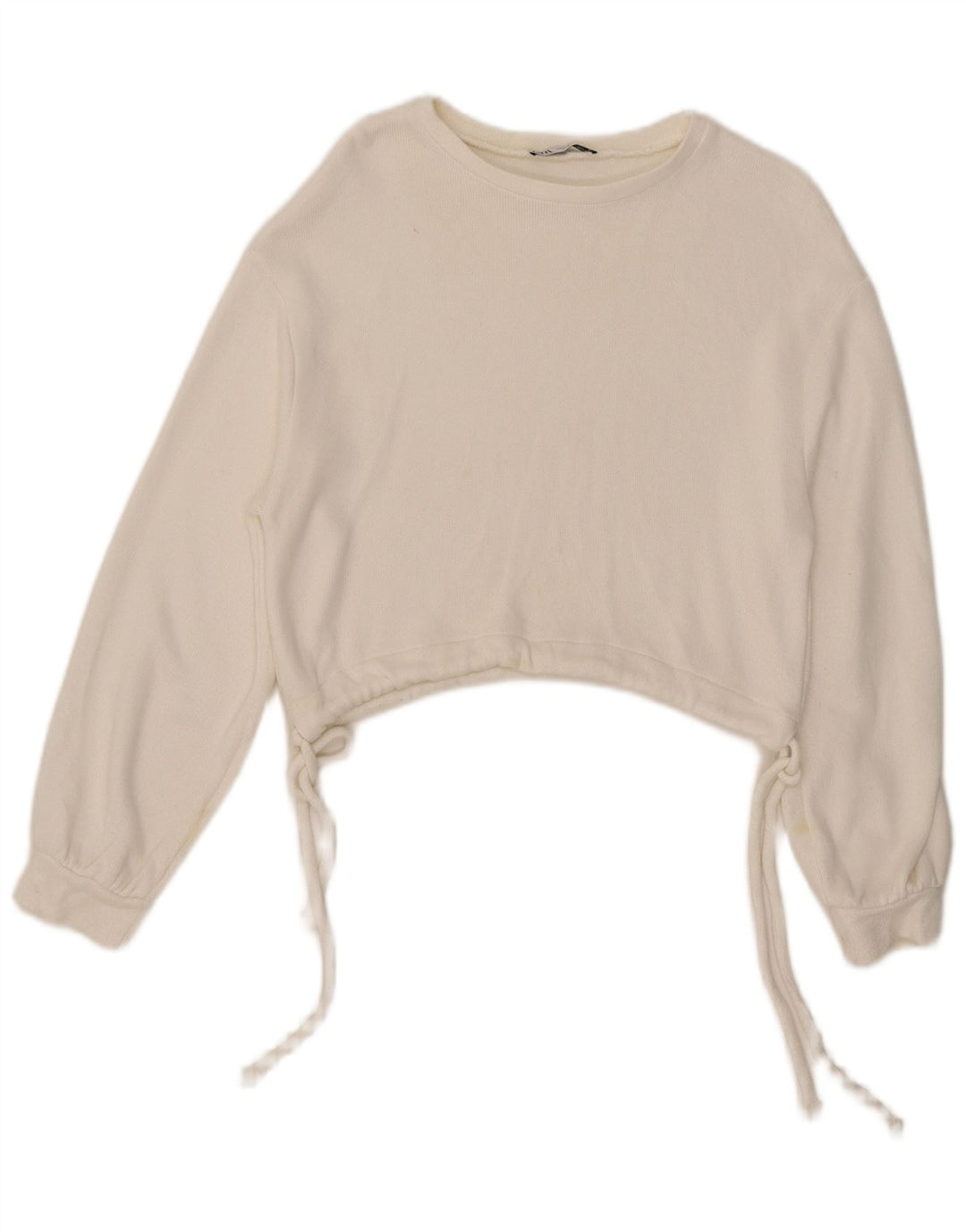 Pulover pentru femeie Zara Crop Pulover UK 10 Mic Alb