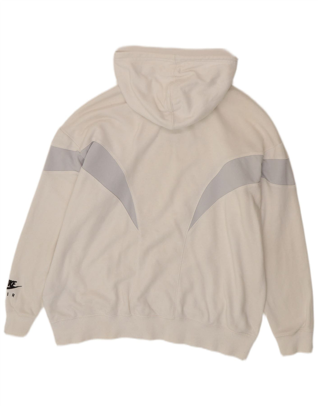 Pulover NIKE Air supradimensionat pentru femei UK 14 Medium Off White Colorblock