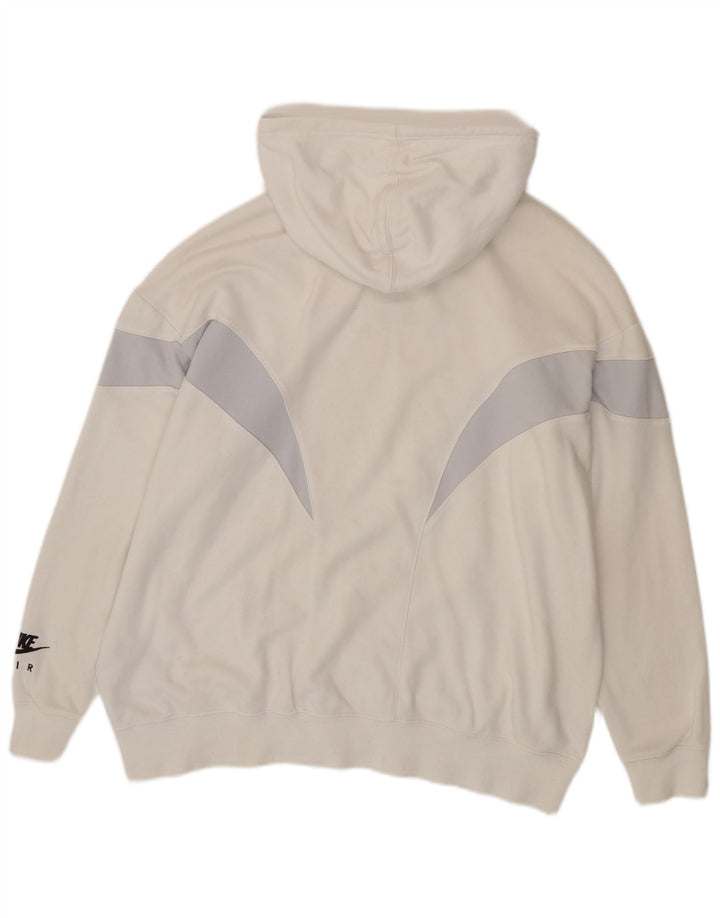 Pulover NIKE Air supradimensionat pentru femei UK 14 Medium Off White Colorblock