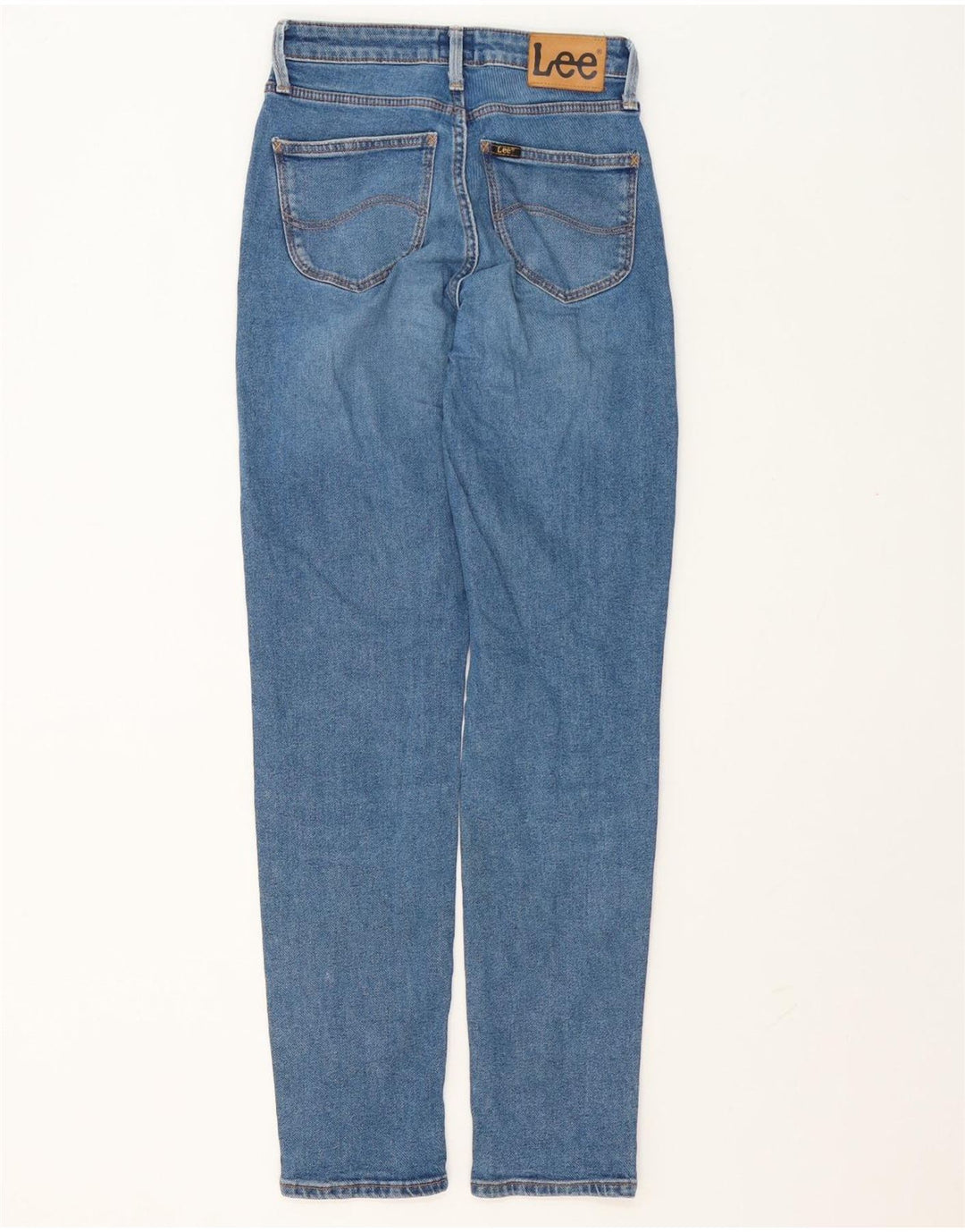 Blugi Lee Mom drepte pentru femei W25 L30 bumbac albastru