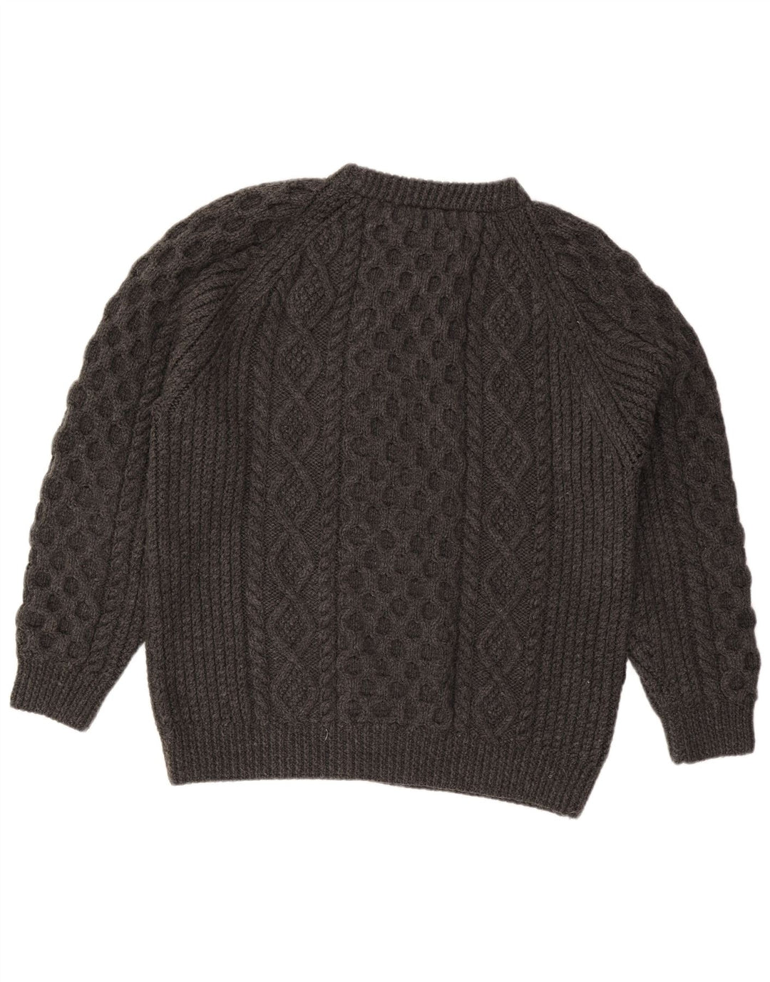 Pulover vintage pentru bărbați cu gât roșu, XL, gri