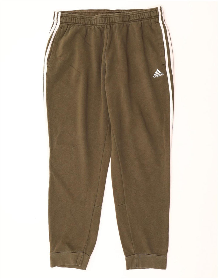 Pantaloni de trening pentru bărbați ADIDAS Pantaloni de jogging XL Kaki Bumbac