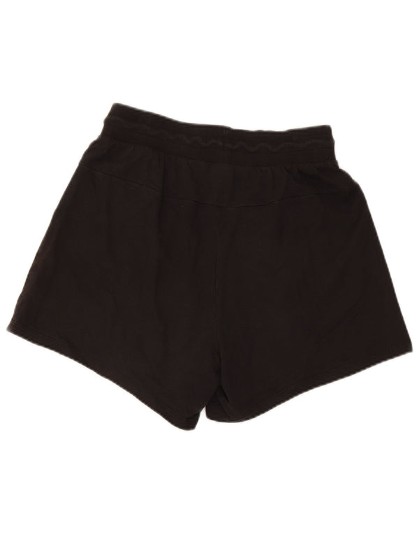 Pantaloni scurti sport grafic Puma pentru femei UK 12 mediu negru, bumbac color bloc