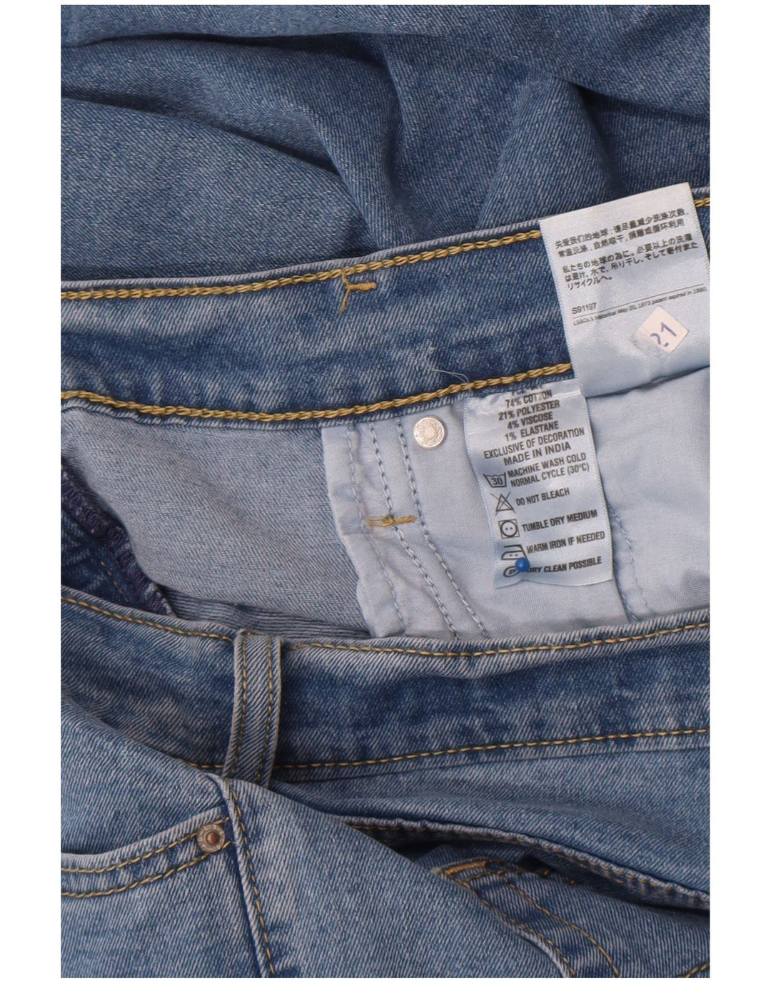 Blugi drepti pentru bărbați Levi's W34 L28 Bumbac albastru