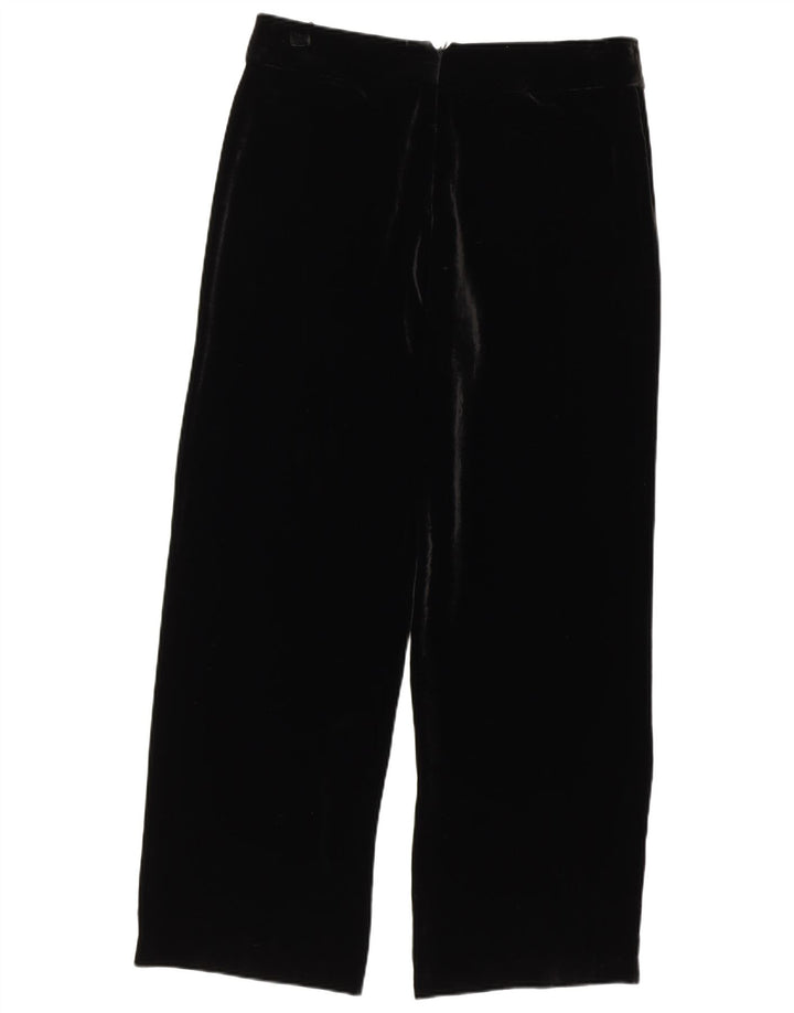 LUISA SPAGNOLI Pantaloni casual pentru femei din catifea IT 44 Medium W34 L31 Negru