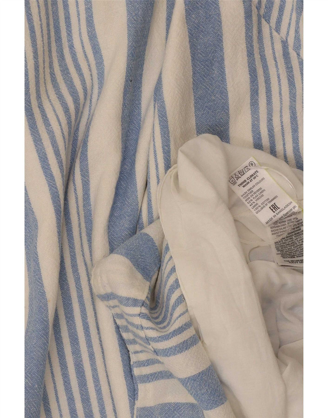 Rochie de bază fără mâneci pentru femei Marks & Spencer UK 16 mare cu dungi albastre