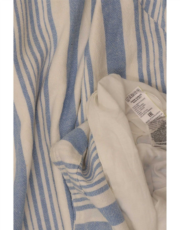 Rochie de bază fără mâneci pentru femei Marks & Spencer UK 16 mare cu dungi albastre