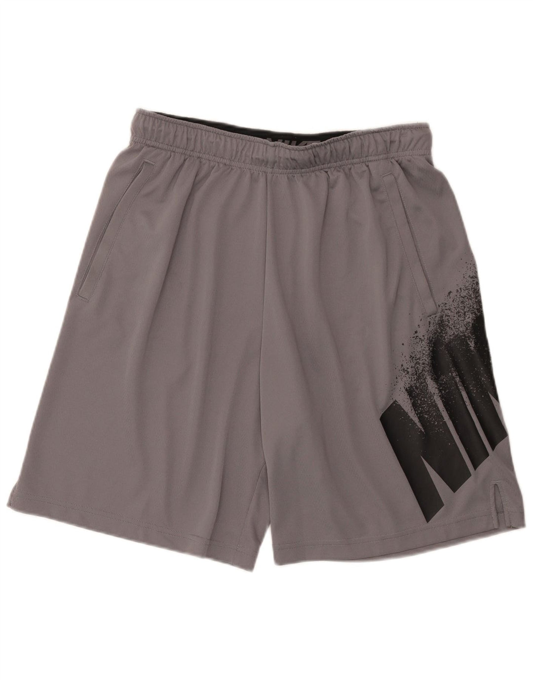 Pantaloni scurți sport Nike Dri Fit Graphic pentru bărbați, mari, gri, poliester