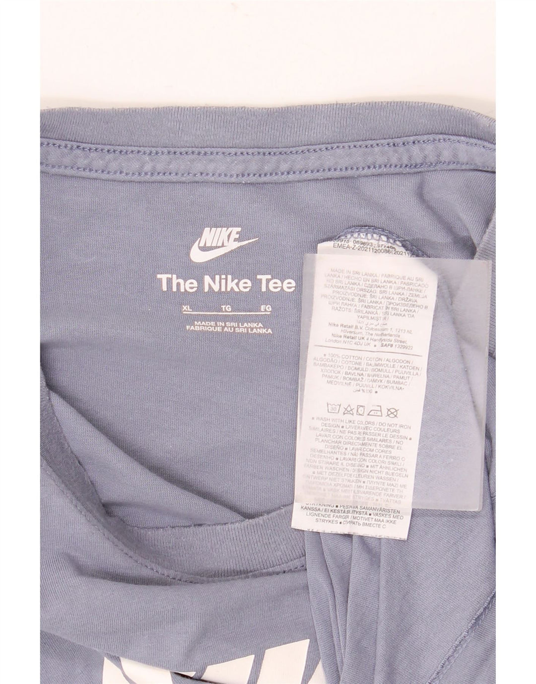 Tricou grafic pentru bărbați Nike Top XL Bumbac albastru