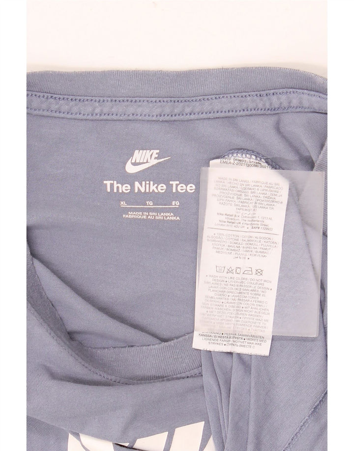 Tricou grafic pentru bărbați Nike Top XL Bumbac albastru