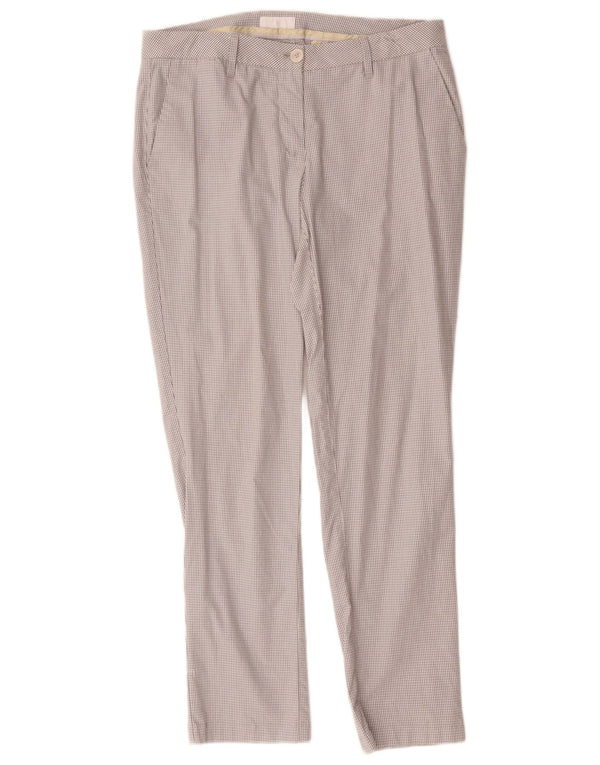 Pantaloni chino pentru femei Conte of Florence IT 46 Large W32 L28 Gri Vichy