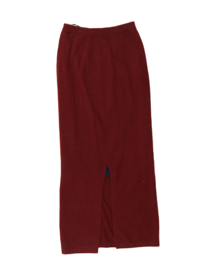 VINTAGE Womens Maxi Skirt W30 Medium  Burgundy Vintage Vintage and Second-Hand Vintage from Messina Hembry 