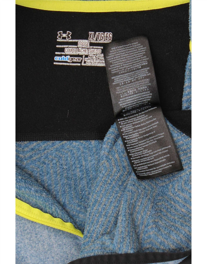 Pulover pentru bărbați Under Armour, cu fermoar, cu gât, XL, poliester color bloc