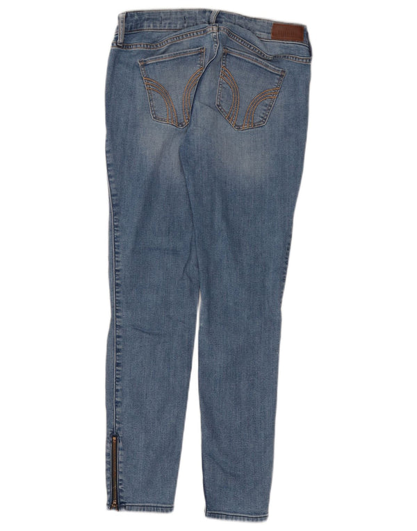 Blugi super skinny pentru femei HOLLISTER, cu talie joasă, L27 L26, bumbac albastru
