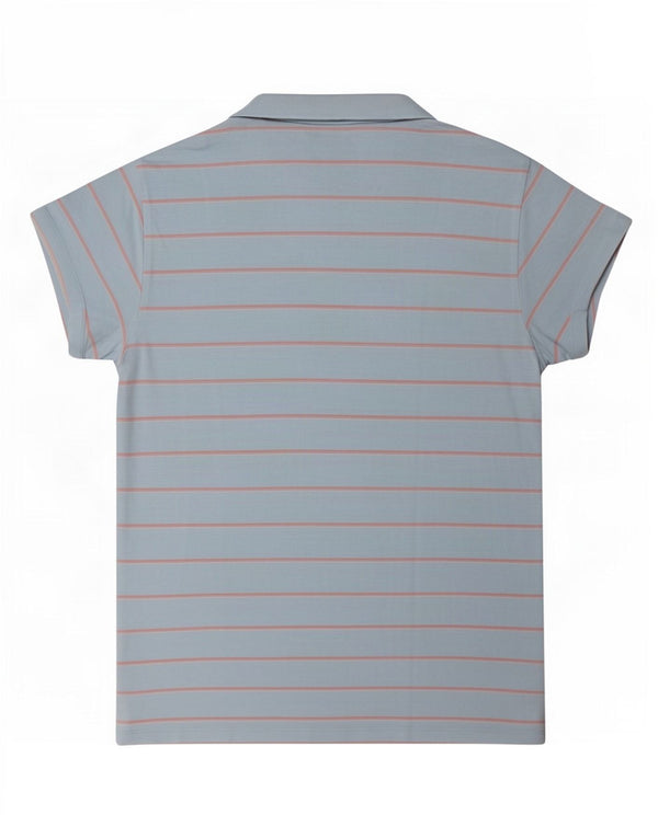 Tricou polo Tommy Hilfiger pentru femei UK 18 XL cu dungi albastre