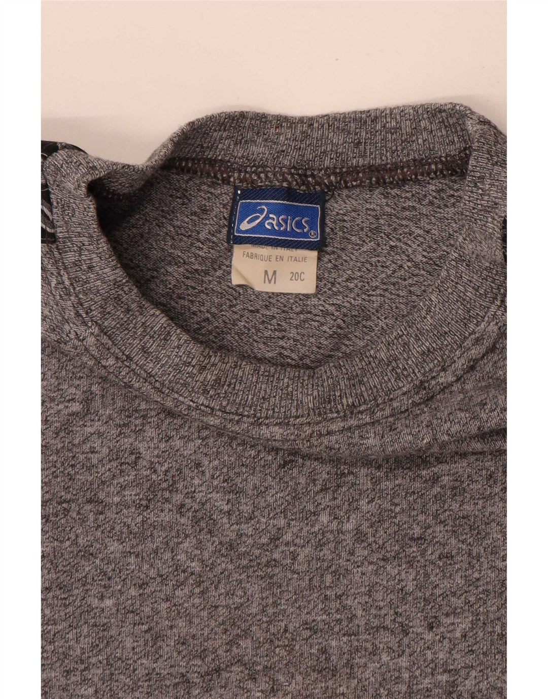 Tricou grafic Asics pentru bărbați Top din bumbac cu pete gri mediu