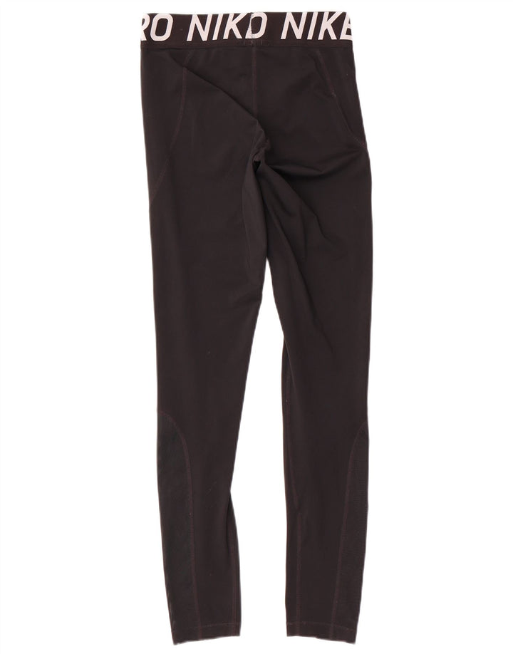 Leggings Nike Dri Fit Graphic pentru femei UK 14 Medium Black