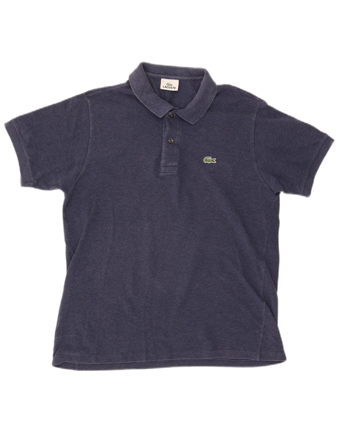 Tricou polo Lacoste pentru bărbați, mărime 4, bumbac albastru bleumarin mediu