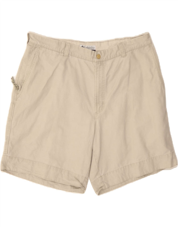 COLUMBIA Mens Cargo Shorts W38 XL  Beige Cotton Vintage Columbia and Second-Hand Columbia from Messina Hembry 